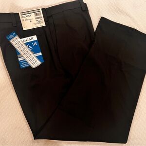 Haggar Classic Black Flat Front Pants